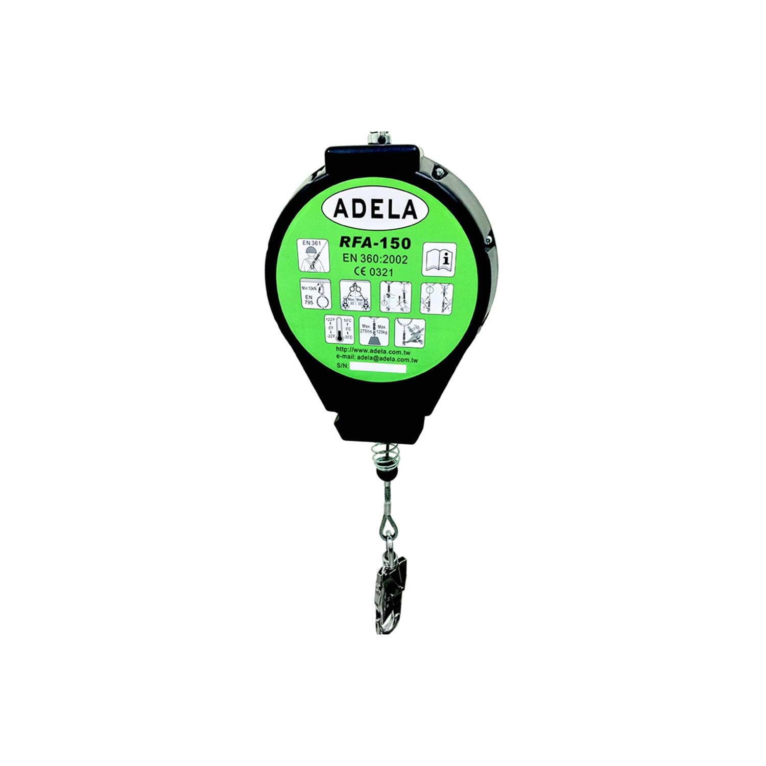 Adela Geri Sarımlı Düşüş Durdurucu 15m RFA-150