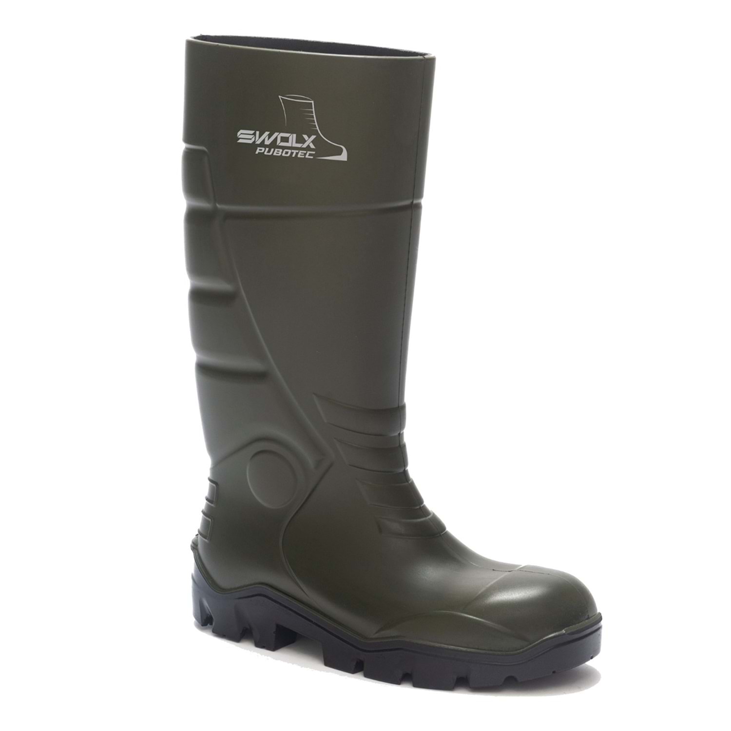 Swolx Pubotec Çizme - Çelik Burun Çizme XL 100 PU S4 Haki - 42