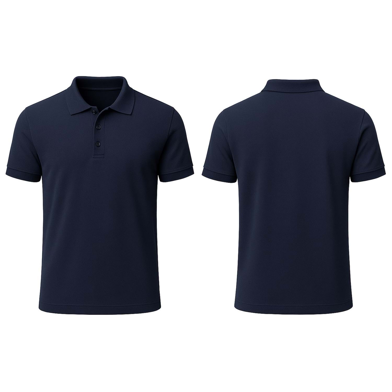 T-shirt TPK12 Polo Yaka Kısa Kol - Siyah - L